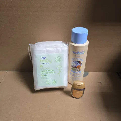 APPROXIMATELY 15 ASSORTED HEALTH & BEAUTY PRODUCTS TO INCLUDE BOOTS COTTON WOOL PADS, NALA'S BABY SHAMPOO, DISNEY PRINCESS HAND GEL ETC - COLLECTION ONLY