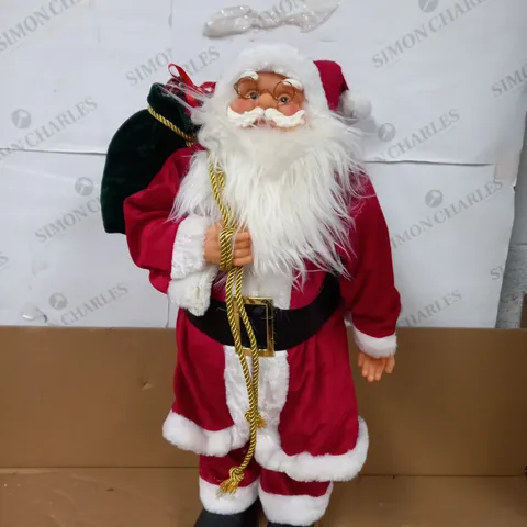 FESTIVE LIGHT UP TRADITIONAL STANDING SANTA