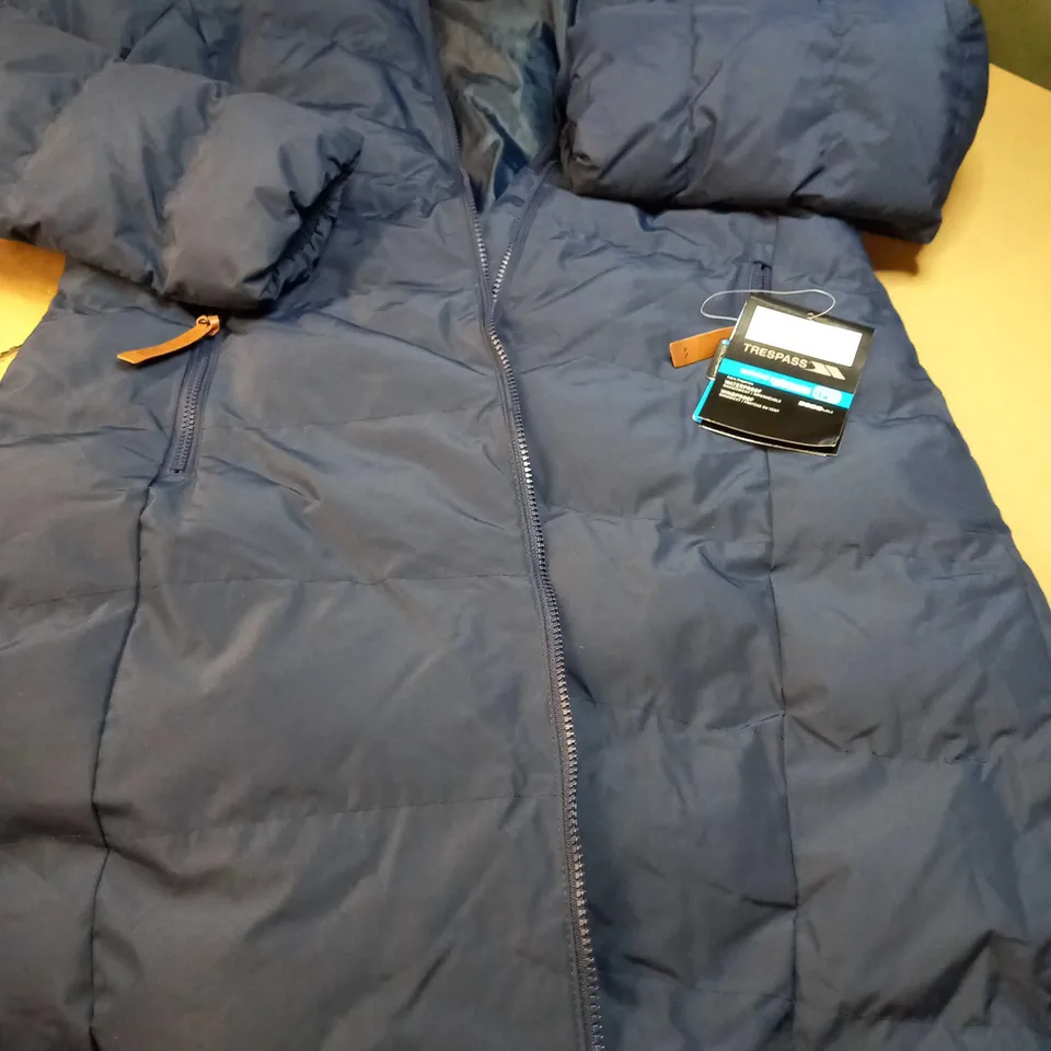TRESPASS NAVY WATERPROOF COAT - XL