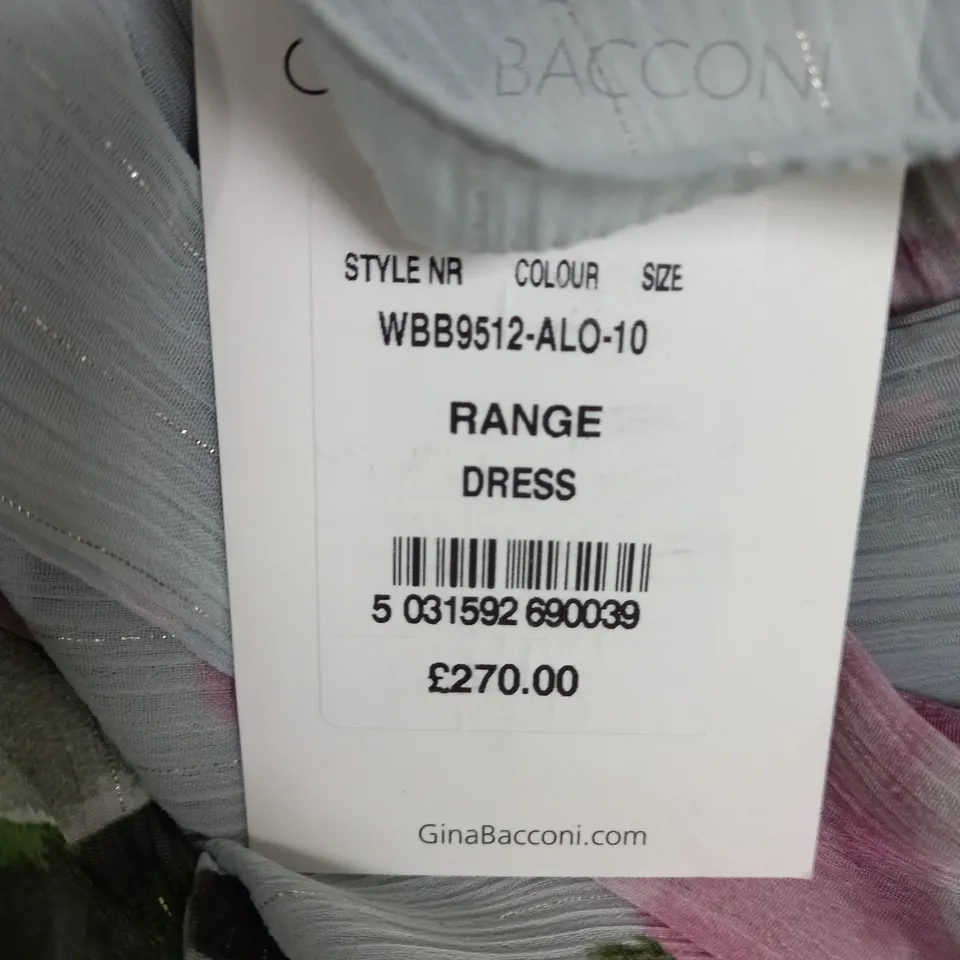 GINA BACCONI RANGE FLORAL DRESS SIZE 10