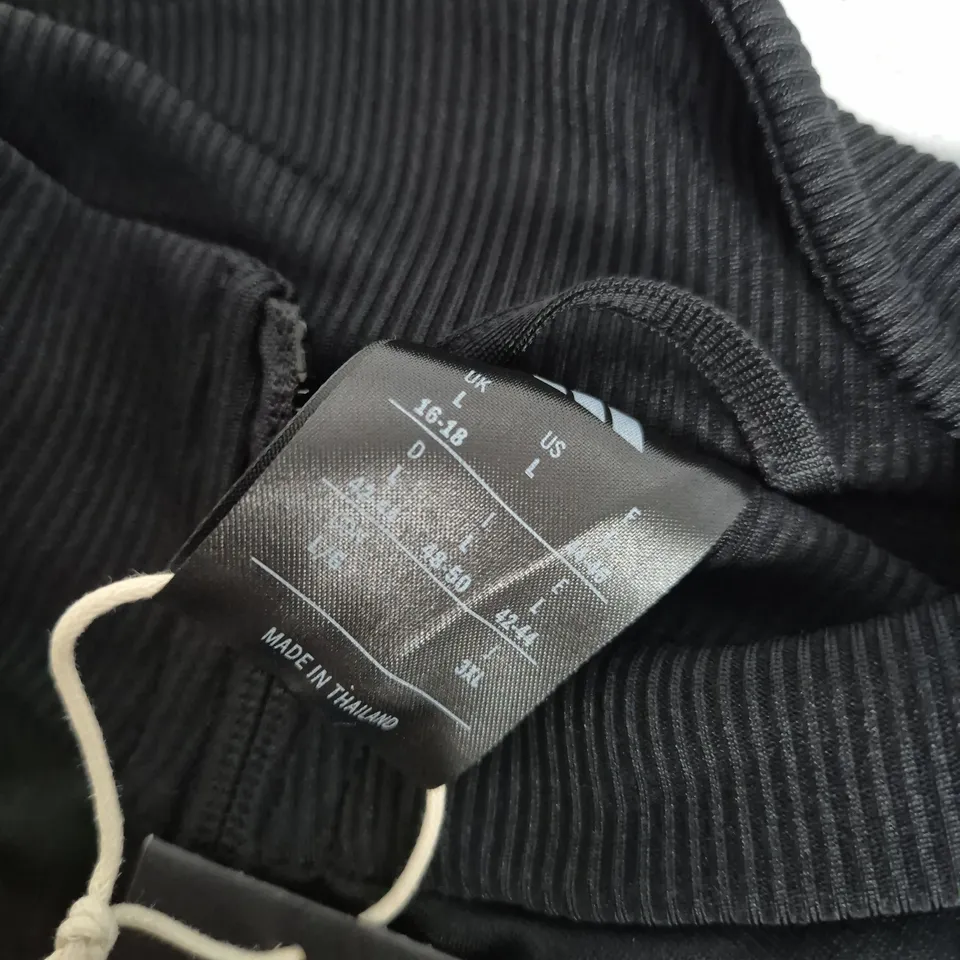 ADIDAS FEELCOZY TRACKSUIT JACKET BLACK - UK L 16-18