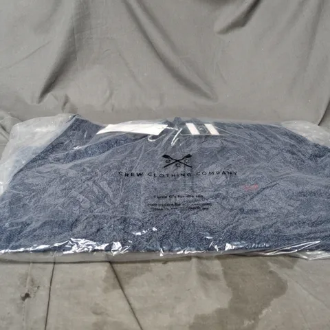 BAGGED CREW CLOTHING COMPANY COTTON CABLE HALF ZIP NAVY LARGE