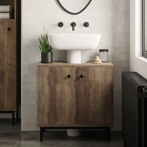 BOXED FULTON PINE EFFECT BATHROOM UNDERSINK UNIT (1 BOX)