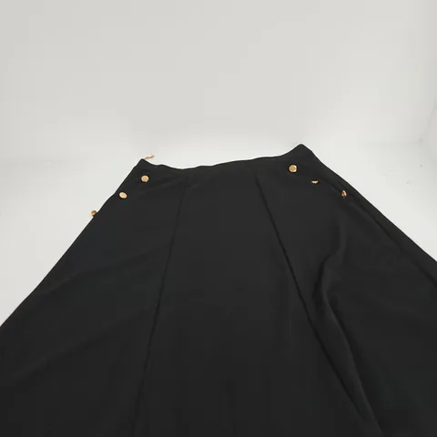 ANONYMOUS BLACK GOLD BUTTON SKIRT β UK SIZE 22