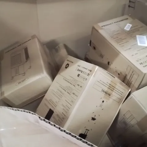 PALLET CONTAINING A LARGE QUANTITY OF AIR COOLERS
