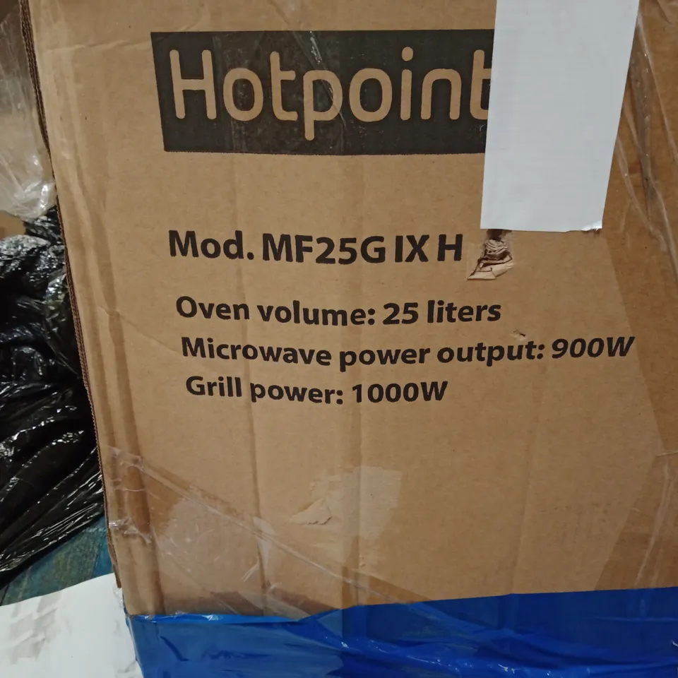 HOTPOINT MF25GIXH MICROWAVE OVEN - BOXED