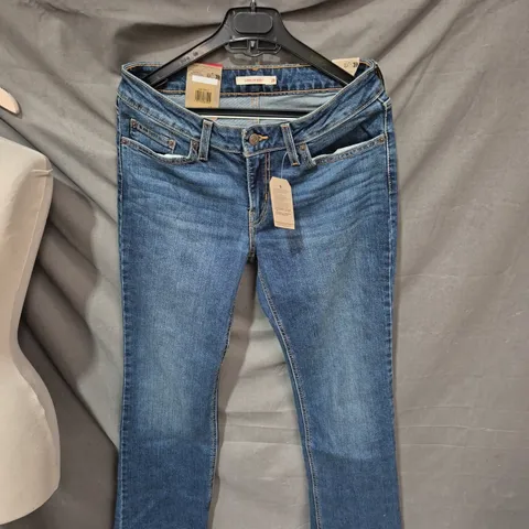 LEVI'S SUPERLOW BOOTCUT JEANS – WOMEN'S BLUE DENIM, SIZE 28