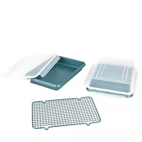 CURTIS STONE SET OF 2 DURA PAN ROAST AND BAKE STORE PAN