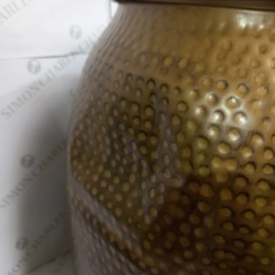 MY HOME STORIES METALLIC SIDE TABLE