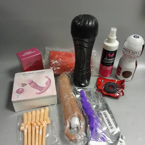 APPROXIMATELY 20 ASSORTED ADULT TOYS & ACCESSORIES