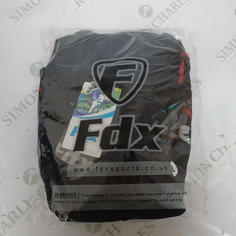 FDX SPORTS CYCLING TROUSERS IN BLACK/RED SIZE L