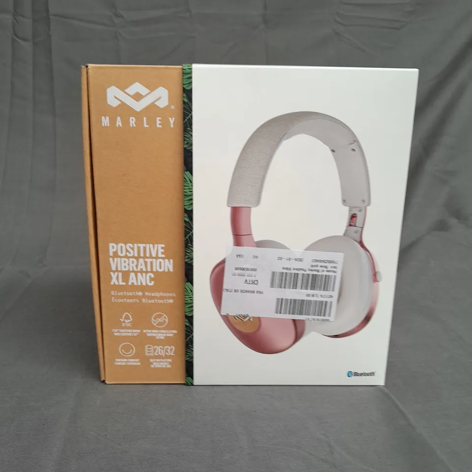 BOXED HOUSE OF MARLEY POSITIVE VIBRATION XL ANC HEADPHONES PINK