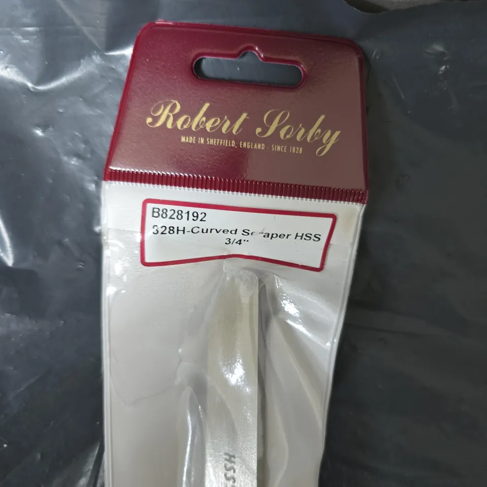 ROBERT SORBY 328H CURVED SCRAPER HSS 3/4IN – WOODWORKING TOOL