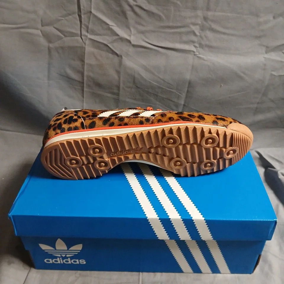 ADIDAS SL 72 OG W LEOPARD PRINT TRAINERS – UK 6.5 