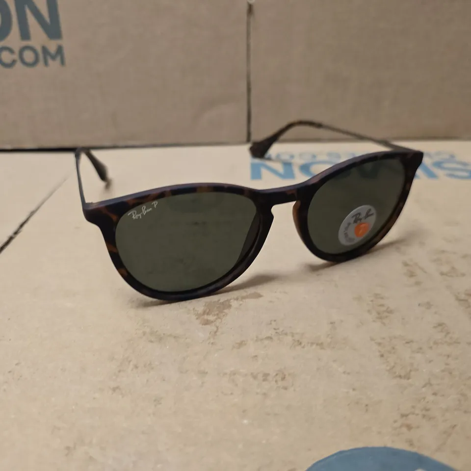 BOXED RAYBAN ERIKA CLASSIC SUNGLASSES IN LIGHT HAVANA