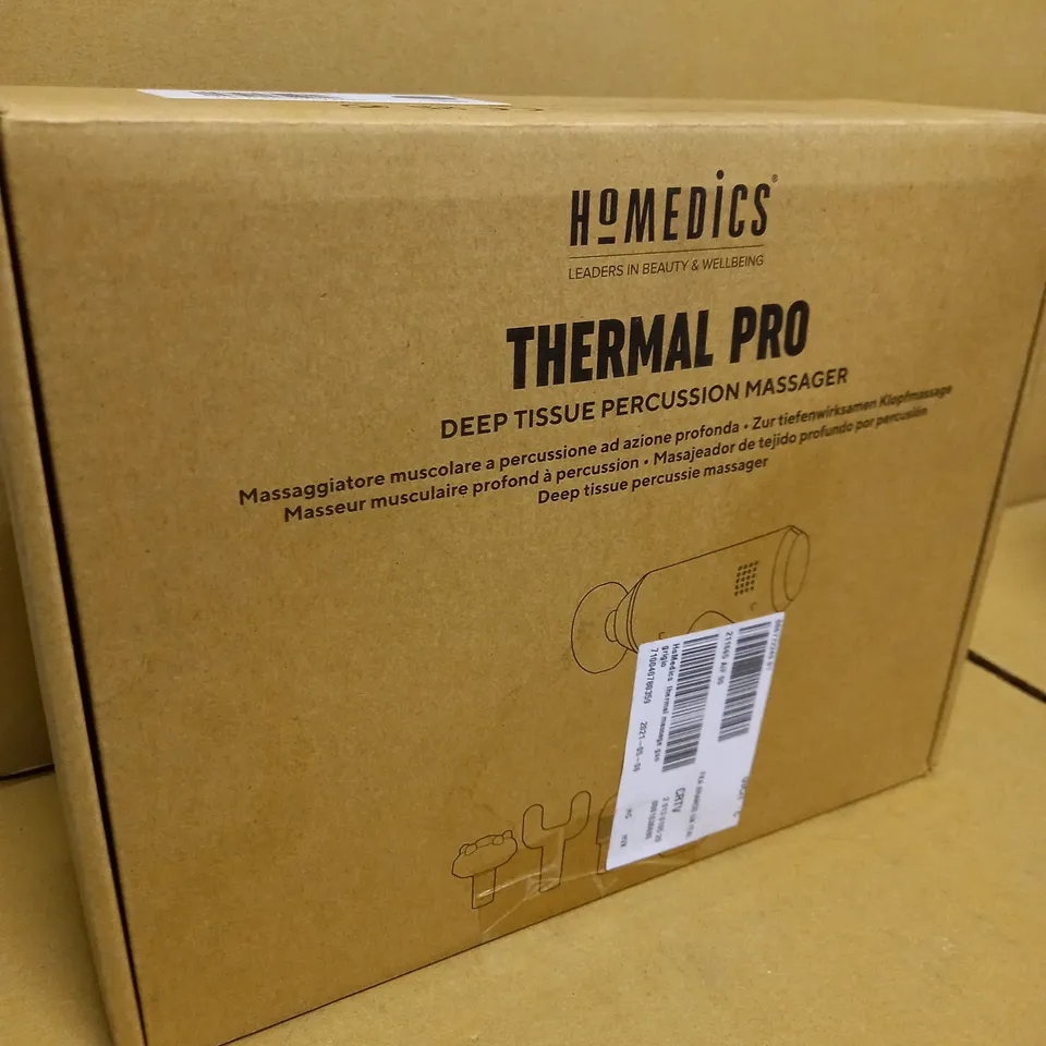 BOXED HOMEDICS THERMAL PRO DEEP TISSUE PERCUSSION MASSAGER