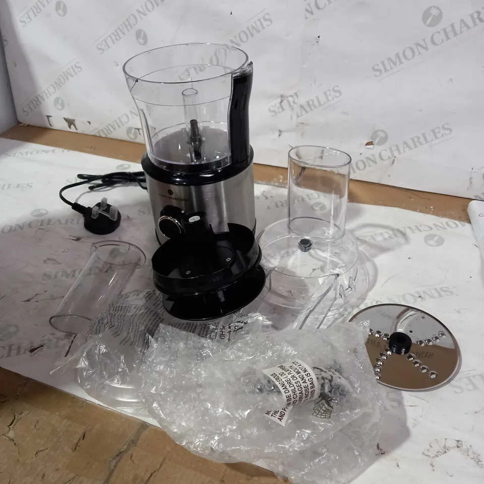 COOK'S ESSENTIALS 400ML COMPACT DOUBLE BLADE FOOD PROCESSOR