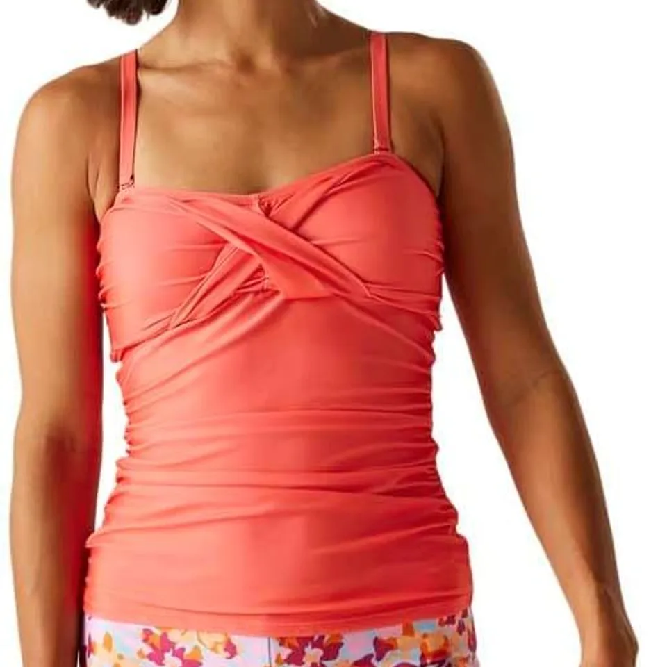 REGATTA WOMEN'S ACEANA III TANKINI TOP SHELL PINK SIZE 10