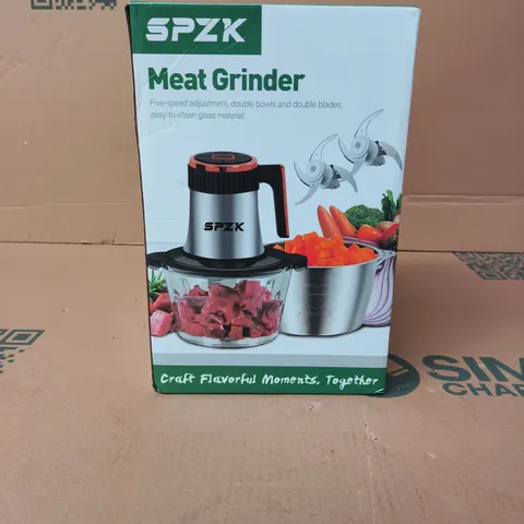SPZK MEAT GRINDER – BOXED WITH GLASS BOWL (FIVE-SPEED)