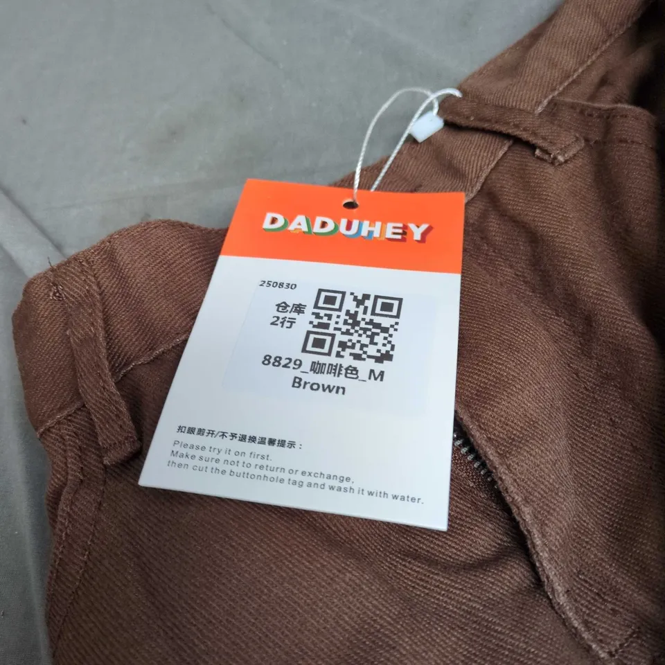 DADUHEY MEN'S BROWN TROUSERS SIZE M 