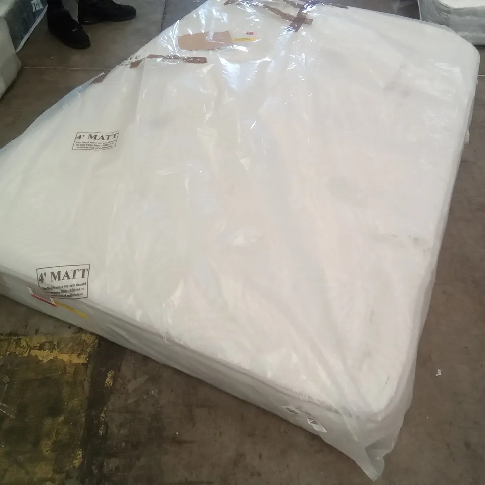 QUALITY BAGGED 4FT POCKET MEMORY MATTRESS 