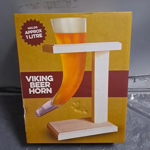 boxed Viking beer horn