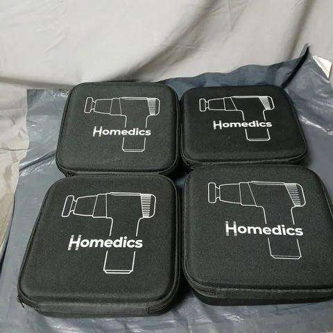 4 X HOMEDICS MINI MASSAGE GUN UNBOXED