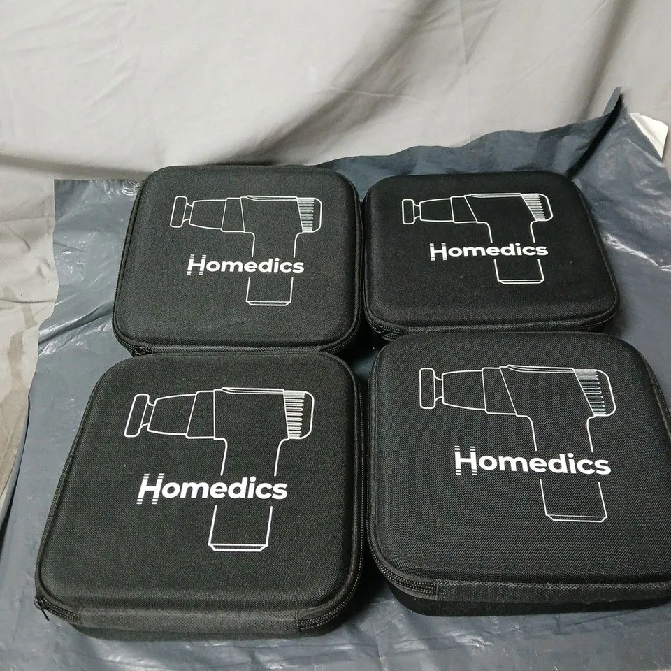 4 X HOMEDICS MINI MASSAGE GUN UNBOXED