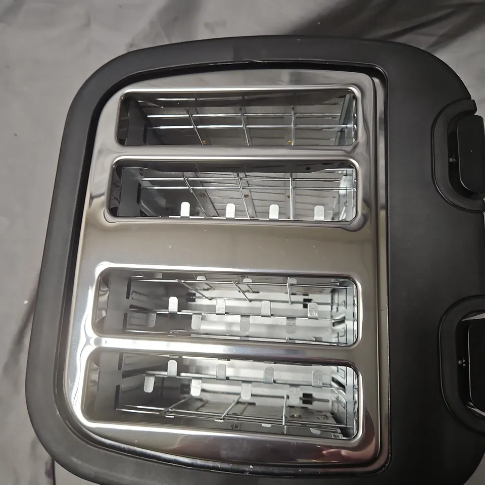 TOASTER – 4-SLICE, BLACK WITH KITCHEN PERFECTED BRANDING
