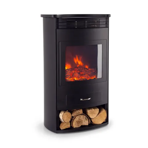 KLARSTEIN BORMIO 1800W 59CM FREE STANDING ELECTRIC FIRE BLACK