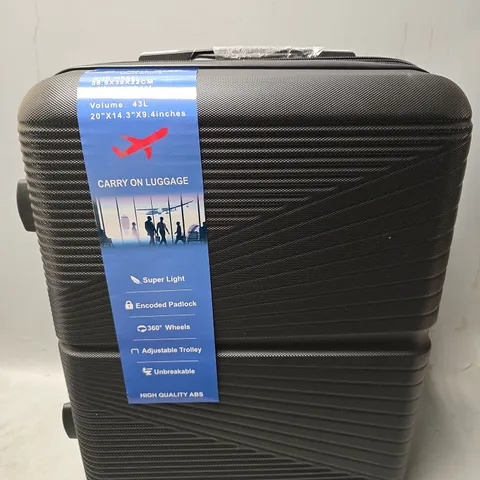 CABIN SIZE CARRY ON LUGGAGE BLACK CASE