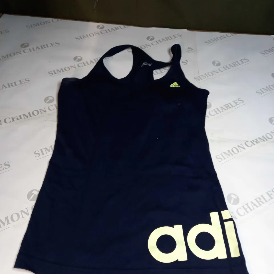 ADIDAS NAVY BLUE SPORTS VEST SIZE S 