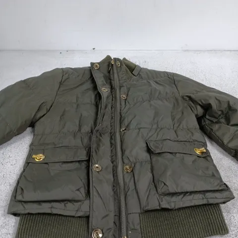 PIERRE CARDIN OLIVE GREEN PUFFER JACKET β UK M