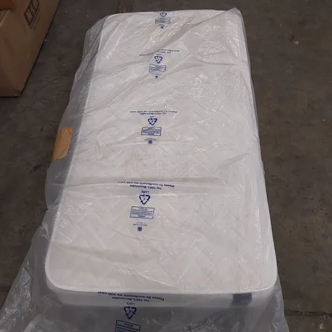 QUALITY BAGGED 3' SINGLE SERENITY RIGID COIL AND MEMORY FOAM MATTRESS