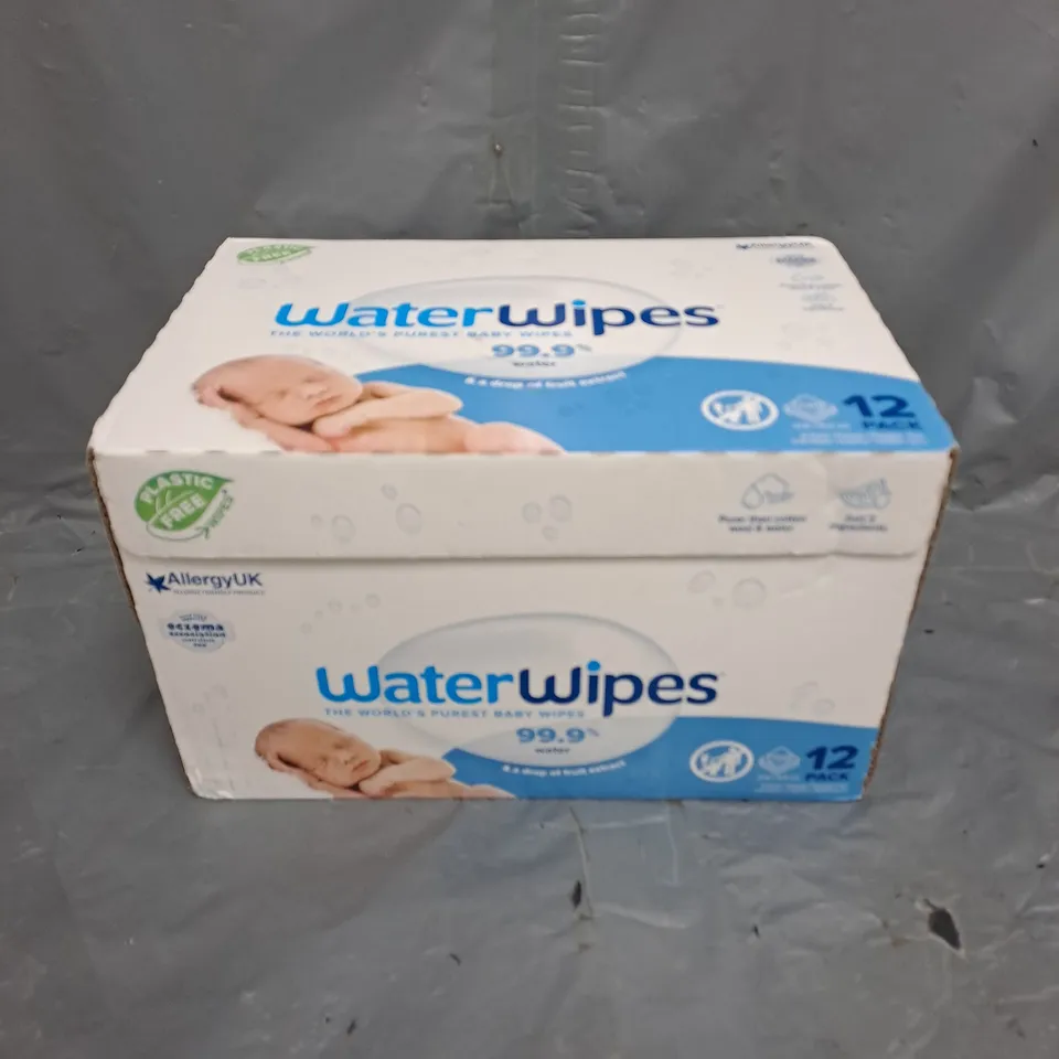 BOXED WATER WIPES PURE BABY WIPES 12 PACK 