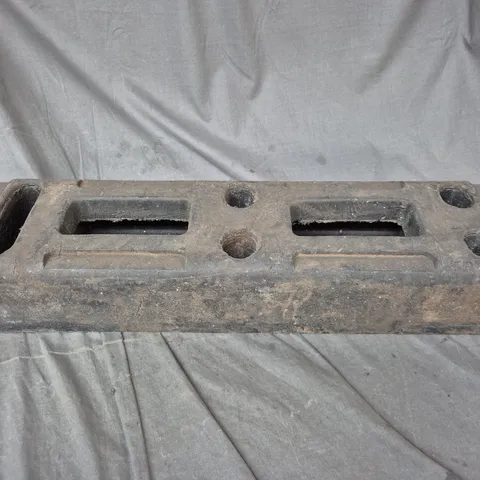 HEAVY-DUTY CONCRETE FENCE BLOCK WITH MOUNTING HOLES - COLLECTION ONLY