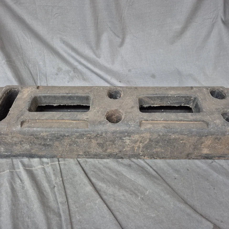 HEAVY-DUTY CONCRETE FENCE BLOCK WITH MOUNTING HOLES - COLLECTION ONLY