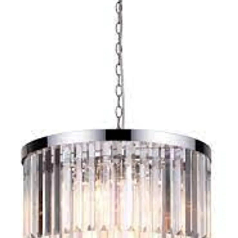 BOXED VETRO 5 LIGHT CRYSTAL CHANDELIER
