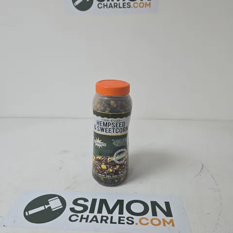 2.5L JAR OF DYNAMITE BAITS FRENZIED HEMPSEED & SWEETCORN FISHING BAIT