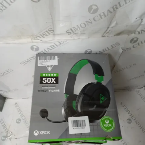 5X TURTLE BEACH RECON 50X HEADSETS - BLACK