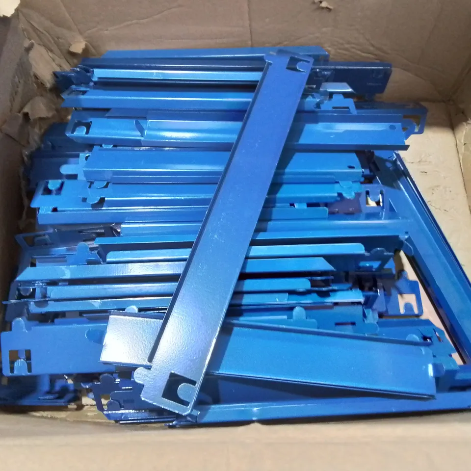 LOTOF BLUE METAL RACKING PARTS - COLLECTION ONLY