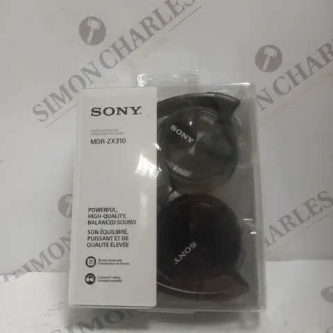 BOXED SONY MDR-ZX310 OVER-EAR HEADPHONES IN BLACK