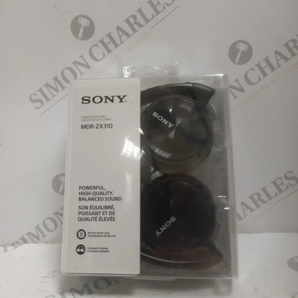 BOXED SONY MDR-ZX310 OVER-EAR HEADPHONES IN BLACK