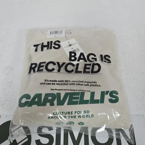 APPROXIMATELY 8 CARVELLI'S BOX FIT GRAPHIC CREW SWEATERS - 2XL
