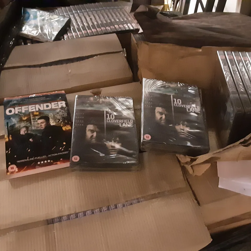 PALLET OF LARGE QUANTITY OF DVDS 