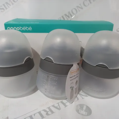 BOXED NANOBΓBΓ SET OF 3 SILICONE BOTTLES