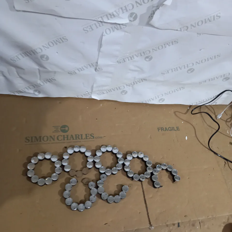  JM BY JULIEN MACDONALD CIRCULAR CRYSTAL WALL MIRROR - COLLECTION ONLY 