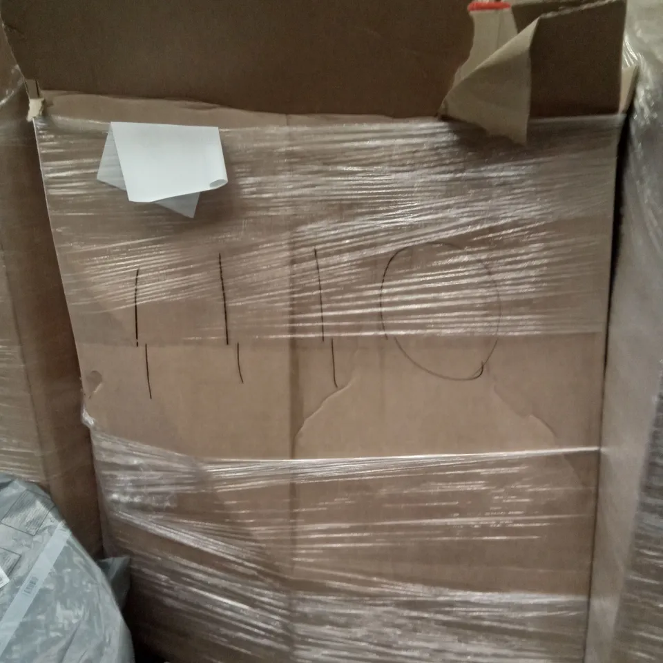 PALLET OF ASSORTED ITEMS INCLUDING FITUEYES STANDING DESK, SHARP LED HD TV, HUG RUG ECO FRIENDLY MAT