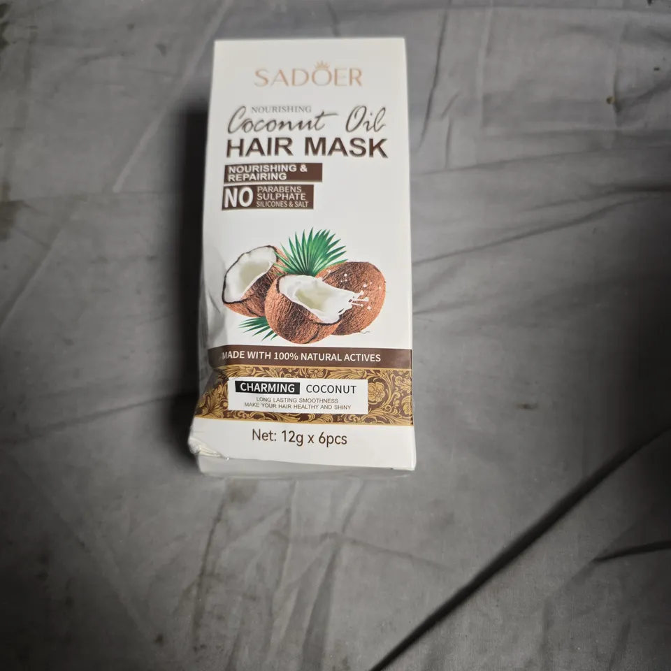 APPROXIMATELY 12 ASSORTED HEALTH AND BEAUTY PRODUCTS INCLUDING COCONUT OIL HAIR MASK , LUSH HAIR EXTENSION AND ASSORTED SCRUNCHIES 