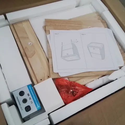 BOXED SET OF 2 LEMROE SMART BEDSIDE TABLES IN WHITE